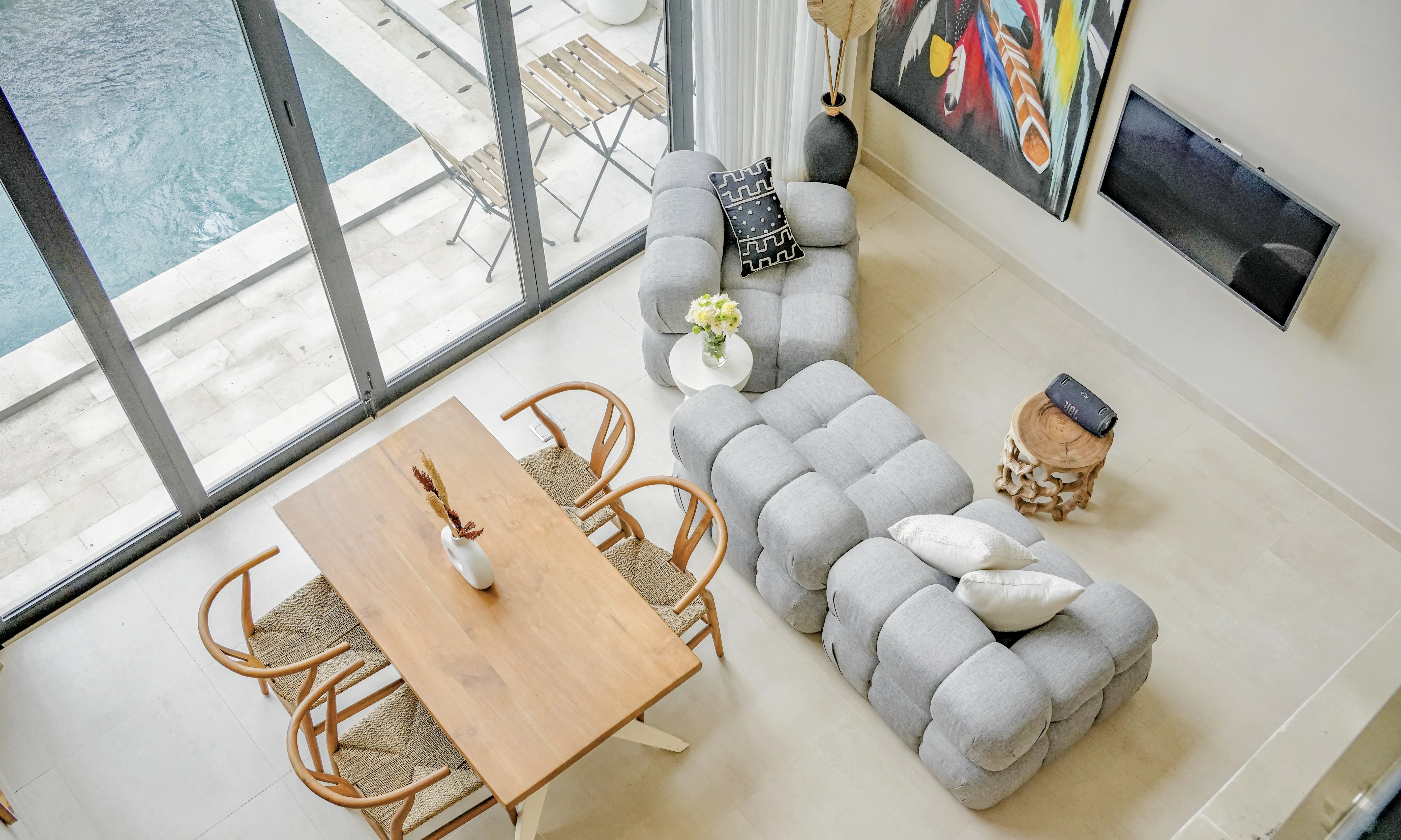 villa indiana living room bali